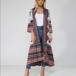 Alice and Olivia Reversible Silk Kimono
